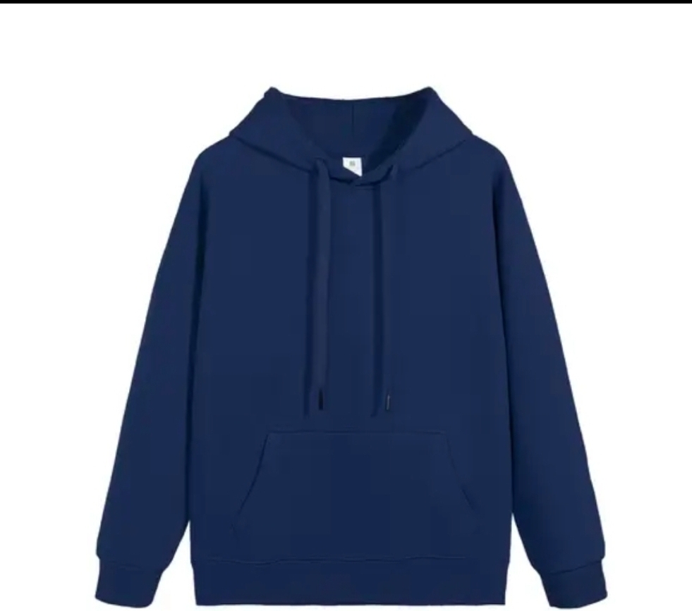 Navy Blue Pullover Hoodie